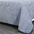 Warm Winter Embroidery Print Velvet Bedspread Bedding Set